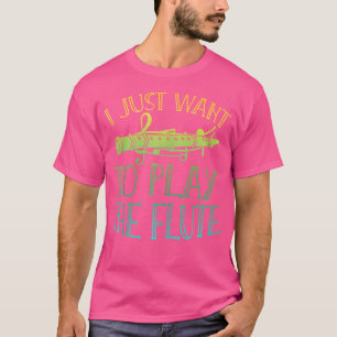 Camiseta Musical Marching Banda Músico Flutist Funny Flute