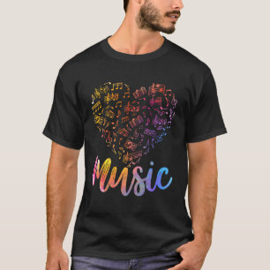 Camiseta Musical Musical Instrut Music Notes Treble Clef