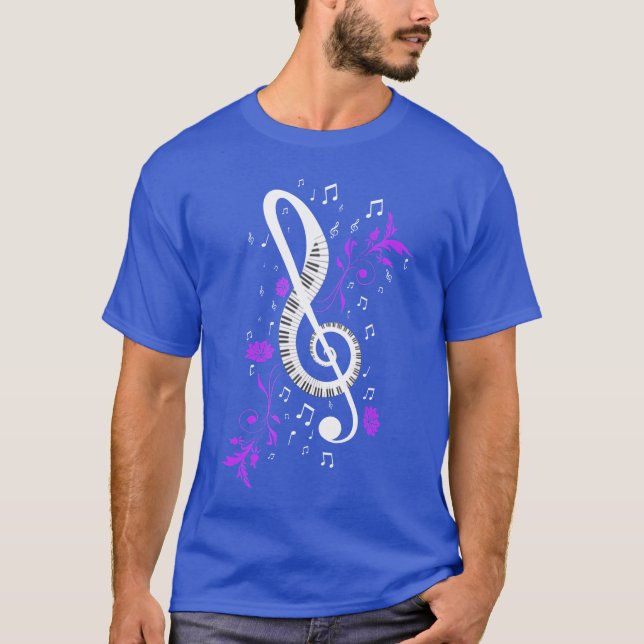 Camiseta Musical Note Compositor Musical Girl (Frente)