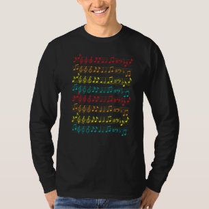 Camiseta Musical Sheet School Notes Choir Concert Orc