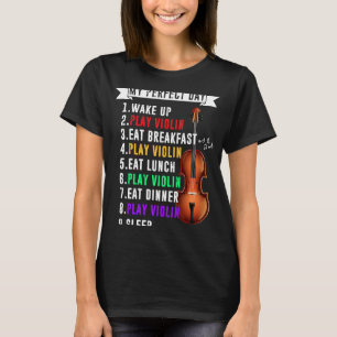 Camiseta Musical violino muçulmano violino do meu dia perfe
