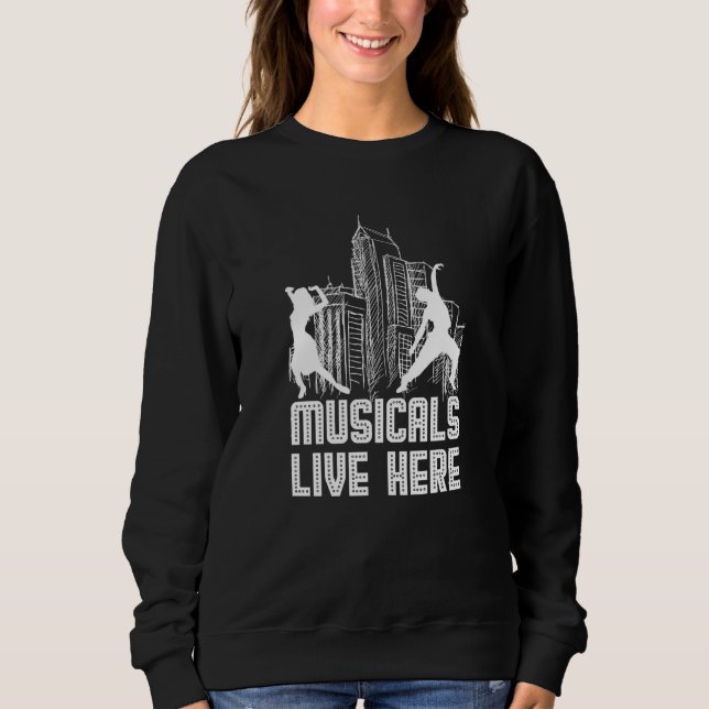 Camiseta Musicals Lives Here  White (Frente)