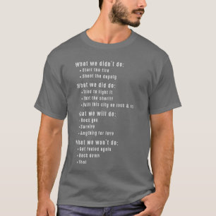 Camiseta Músicas de Rock Engraçadas dos Anos 80 Letras de M