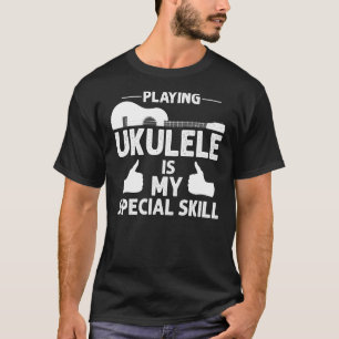 Camiseta Músicas do Violão-Havaí Jogadores Ukulele Player M