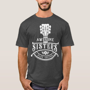 Camiseta Músicas GItarristas Irmãs Incríveis Tocam Violão N