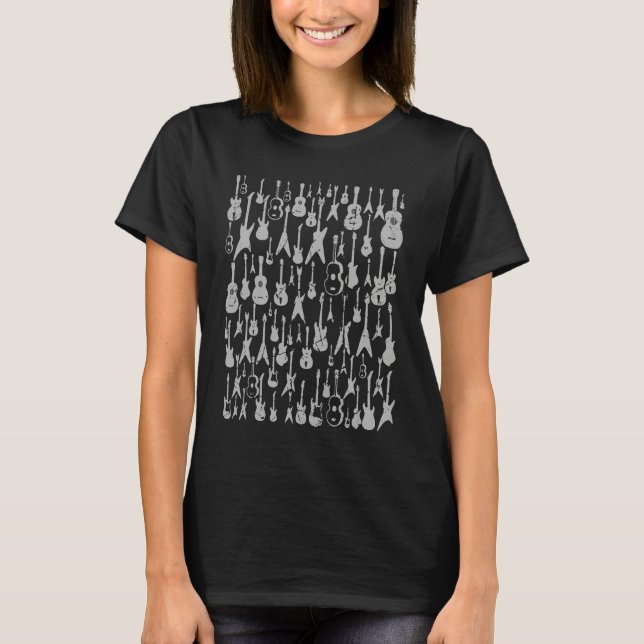Camiseta Musician Acoustic Guitar Men Women Guitarist (Frente)