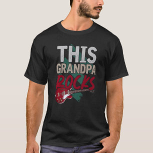 Camiseta Musicista Mens Aposentado Avô Guitarista Música Re