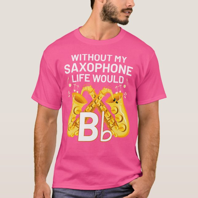 Camiseta Musicista saxofônico engraçado Jazz Music Saxofone (Frente)