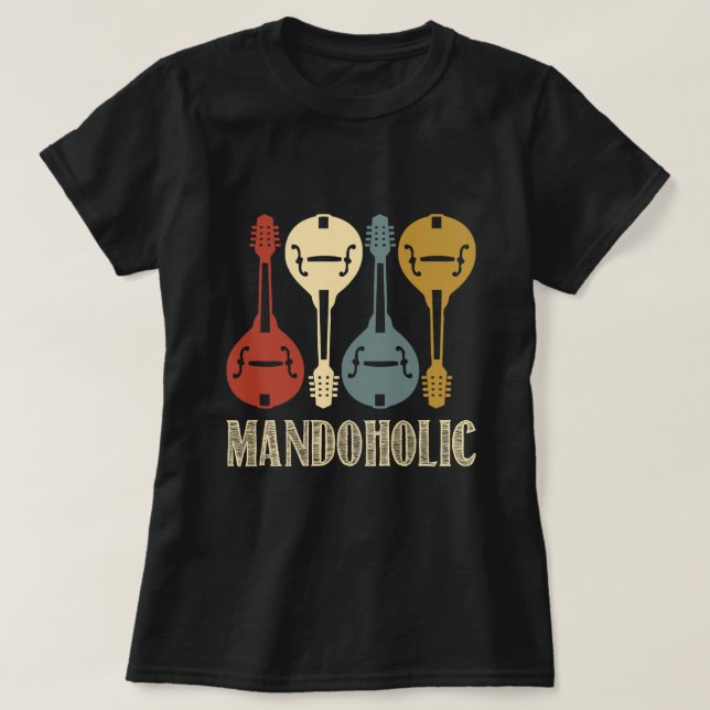 Camiseta Músico amante do mandolim mandoholo (Frente do Design)