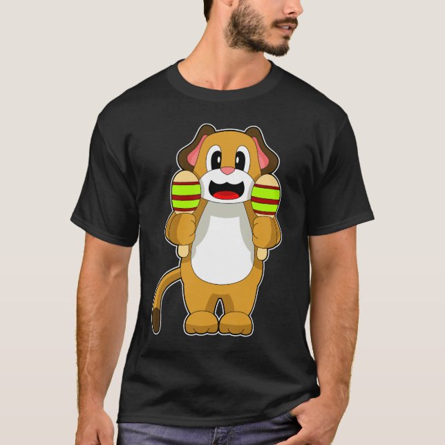 Camiseta Músico Canino Maracas (Frente)