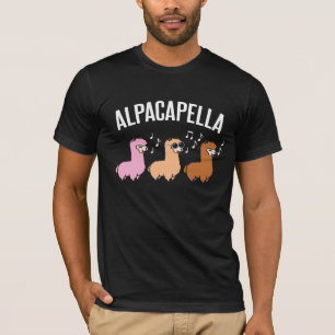 Camiseta Músico da música do lama da alpaca de Alpacapella