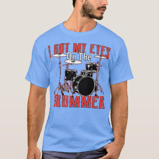 Camiseta Músico De Drummer Engraçado E Dente-Pão De Tambor