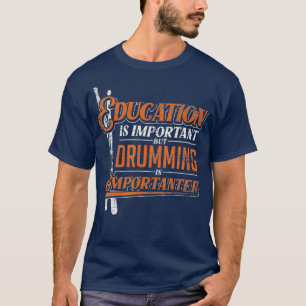 Camiseta Músico de Drummer Engraçado Presente Tambores Id