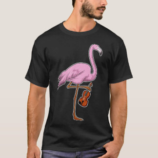 Camiseta Músico de Flamingo Música de Guitarra