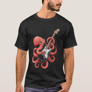 Camiseta Músico de Guitarra Polvo Biólogo Oceano 