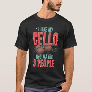 Camiseta Músico de Orquestra de Violoncelo Tocador de Violo
