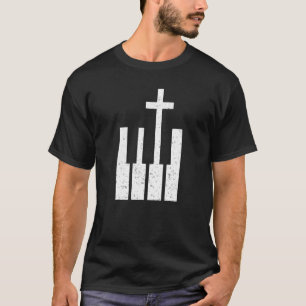 Camiseta Músico de religião do piano