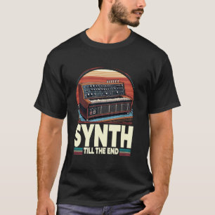 Camiseta Músico de Sintetizador Sint Até o Fim