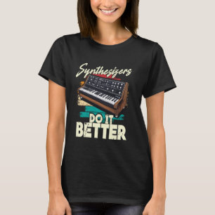 Camiseta Músico de Sintetizador Synth DAW Sintetizadores Fa