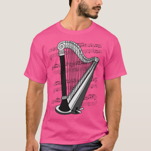 Camiseta Músico de String Harpist do Jogador Harp