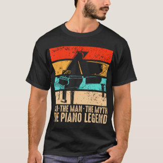 Camiseta Músico de teclado pianista do pianista do piano Pa
