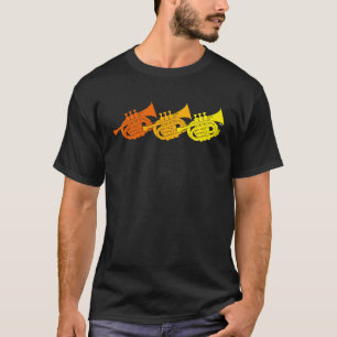 Camiseta Músico de trompete de bolso de latão entusiasta de