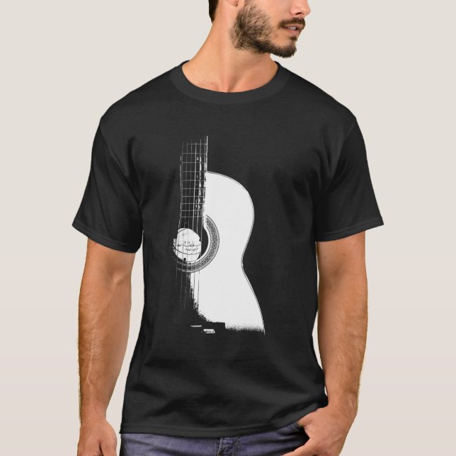 Camiseta Músico de Violão Acústico (Frente)