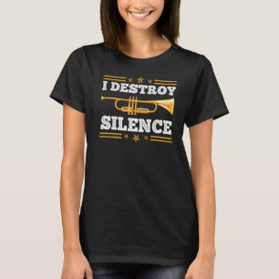 Camiseta Músico destruo silêncio com um trombone Premium