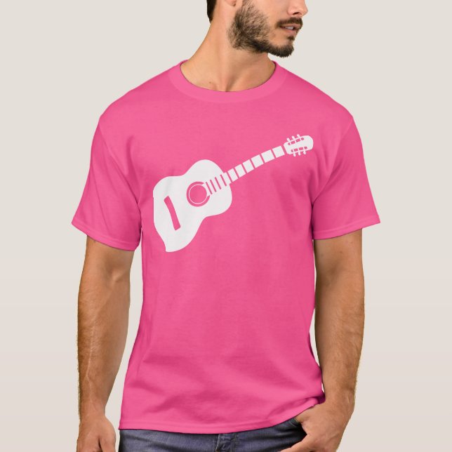 Camiseta Músico do Excelente de Violão acústico (Frente)