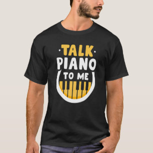 Camiseta Músico Do Jogador De Música Me Converse Com Piano