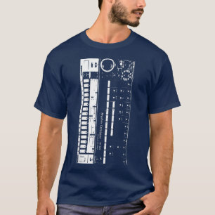 Camiseta Músico do Synthesizer EDM Dance do Retro TR808
