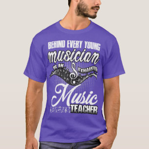 Camiseta Músico é um professor de música exausto