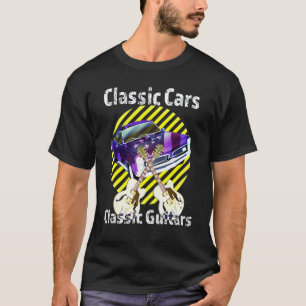 Camiseta Músico E Violão De Carro Clássico