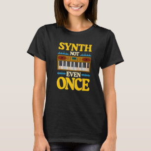 Camiseta Músico Eletrônico Sintetizador Coração Synth