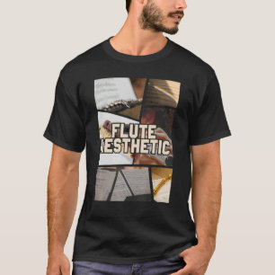 Camiseta Musico Flutista de Música Flute Aestic Collage