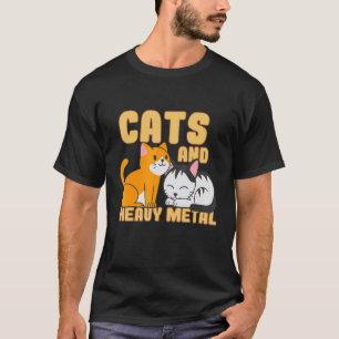 Camiseta Músico Gato Instrumentista Musical Heavy Rock Mu