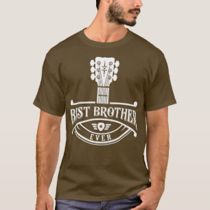 Camiseta Músico GItarrista Melhor Irmão Nunca Pescoço De Vi