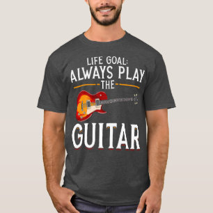 Camiseta Músico Guitarista Life Goal Guitar Player Música G