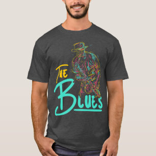Camiseta Músico guitarrista Blues Guitar Vintage Blues Musi