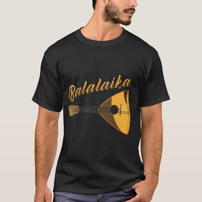 Camiseta Músico instrumental de Balalaika na Rússia (Frente)