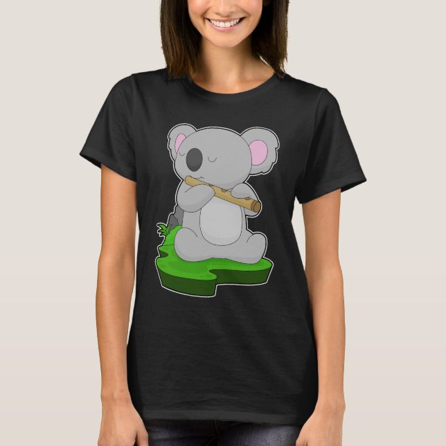 Camiseta Musico Koala Flute Music (Frente)
