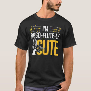 Camiseta Músico Musical Leitor de Instrumentos Flute Clasic