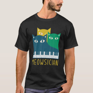 Camiseta Músico músico músico e músico do Cat Lover Meow