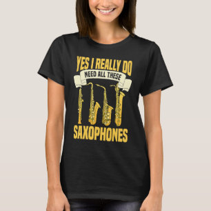 Camiseta Músico Saxofonista Música Jazz Saxofone