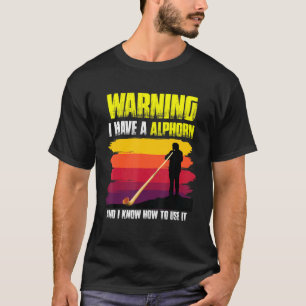 Camiseta Músico suíço com instrumento de música alforna Swi
