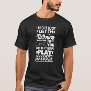 Camiseta Músico Tocador de Fagote Fagotista Instrumento Pre