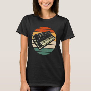 Camiseta Músico Tocador de Sintetizador Música   Retro Sint