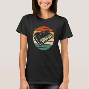 Camiseta Músico Tocador de Sintetizador Música Sintetizador