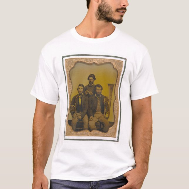 Camiseta Músicos com seus instrumentos (40473) (Frente)
