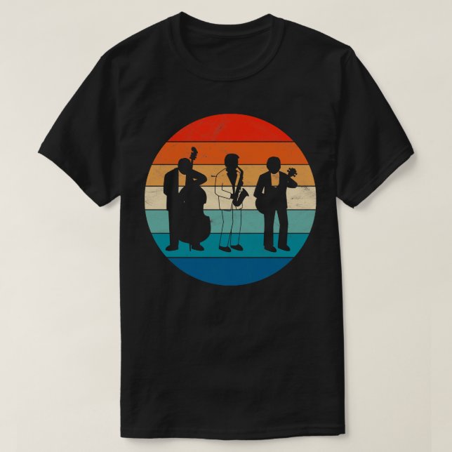 Camiseta Músicos de Jazz (Frente do Design)